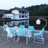 Most popular Hotel Villa Patio glass dining furniture set conversation rattan wicker garden outdoor Restaurant table and chair