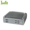 Cheap fanless industrial mini computer Intel i5-6200u dual core embedded box pc computer with 2 lan port