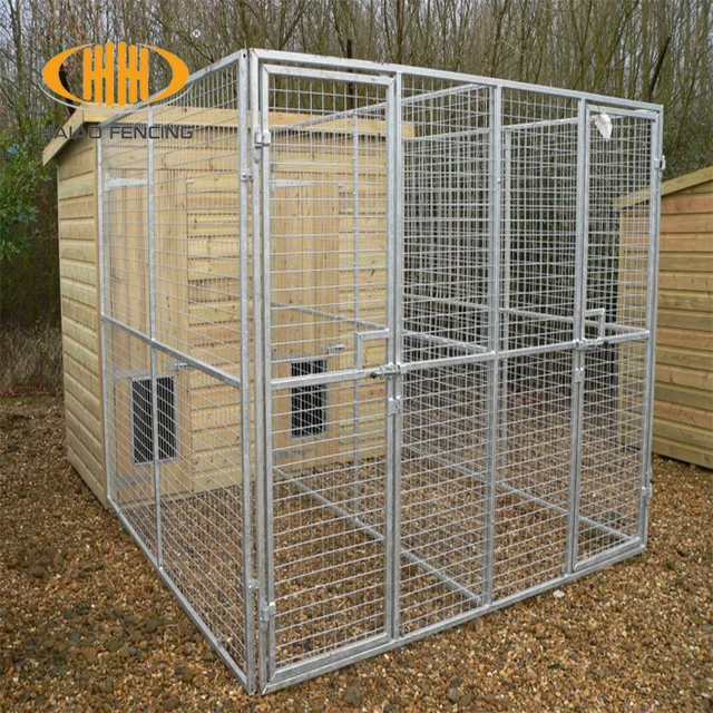 galvanized large animal cage with vertical bar for big breed dog