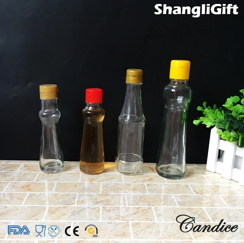 70ml/90ml/150ml/170ml Soy Sauce Bottle Custom Glass Bottles In Flip Top Cap Buy Custom Design