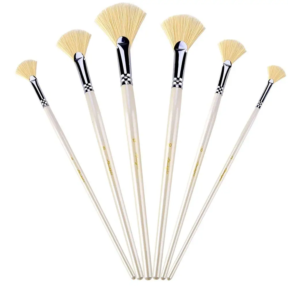 High Quality Fan Oil Paint Bulk Bristle Paint Brushes Set Buy Brushes