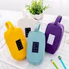 Student simple text large-capacity pen bag creative canvas pencil box stationery box