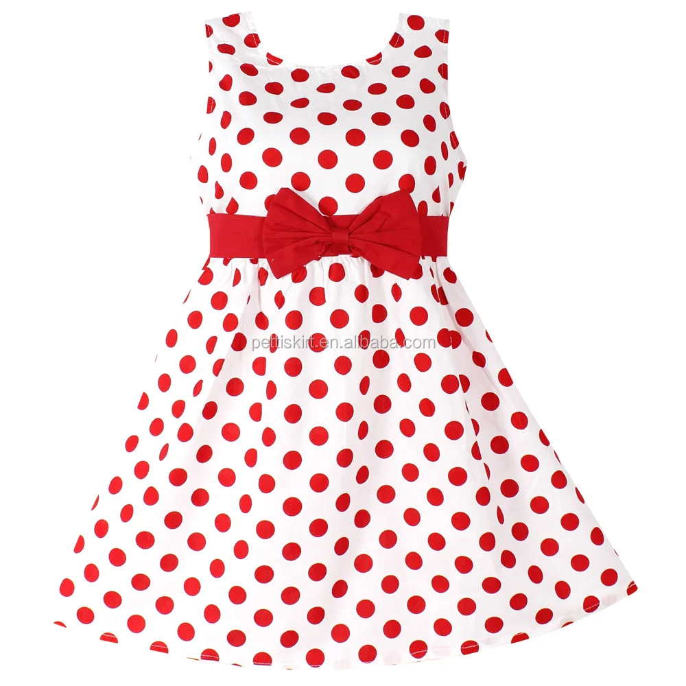 red polka dot dress baby