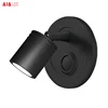 Rotate touch switch concealed white led wall reading light bed board 3W led hotel wall light for furniture showroom