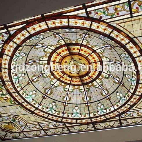 كاتدرائية الزجاج الملون ثمن السلامة كوة مغلفة الزجاج الملون الزجاج الملون الداخلية سقف القبب