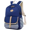 School Bag Waterproof Travel Use Laptop Backpack with USB Charging Port