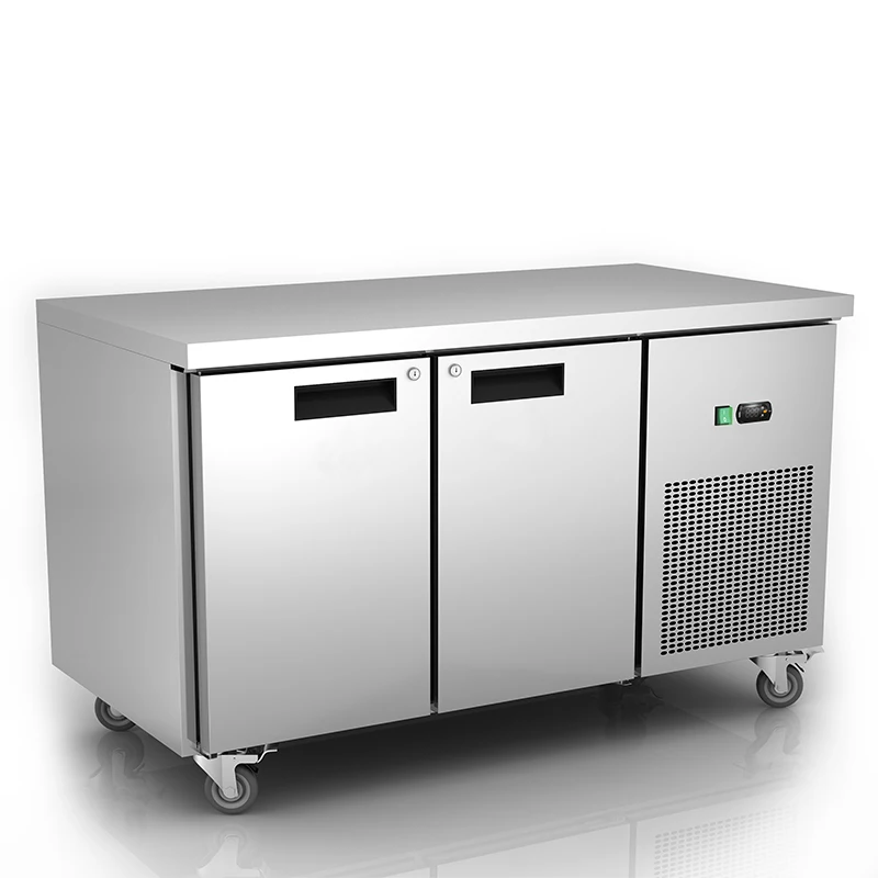 260l Commercial Kitchen Equipment Countertop Freezer With 2 Doors Buy