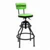 Cheap Swivel Barstool With Backrest Footrest Bar Stool Adjustable Stool