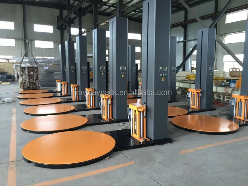 Pallet stretch fillm wrapping machine