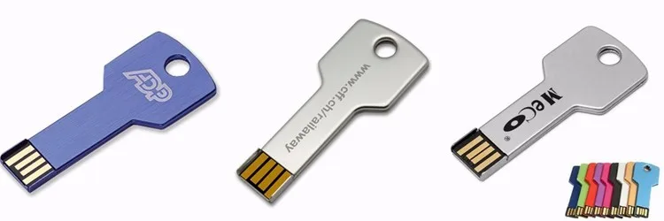 High-quality physical storage USB flash drive in key shape, key-shaped ...
