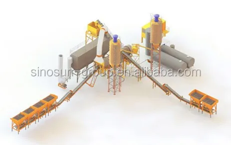 CAP 3D CAP60 Continuous Asphalt Mixing Plant view