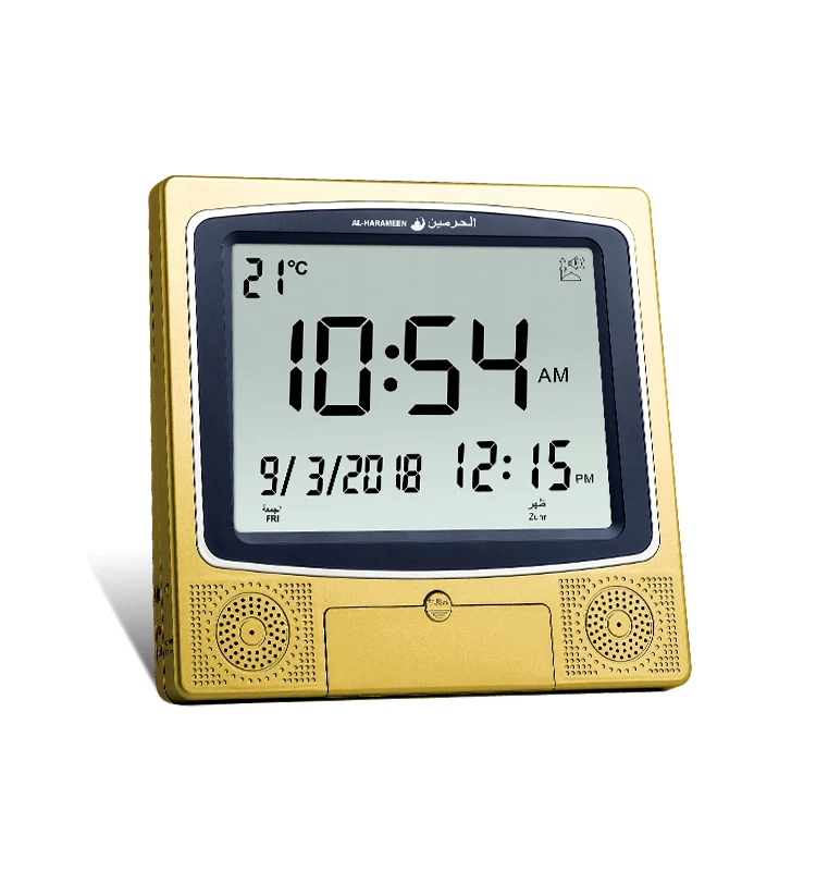 Digital Azan Prey Time Alarm Muslim Prayer Desk Clock Al Fajr Clock
