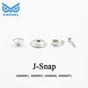 stainless Steel snap buttons tent 4 parts Fastener J-snap