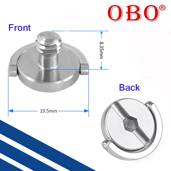 With screw hole and ring universal camera use 1/4-20 UNC stainless steel camera screw