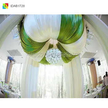 White Chiffon Stretch Ceiling Curtain Drape Kit Buy Ceiling Drape