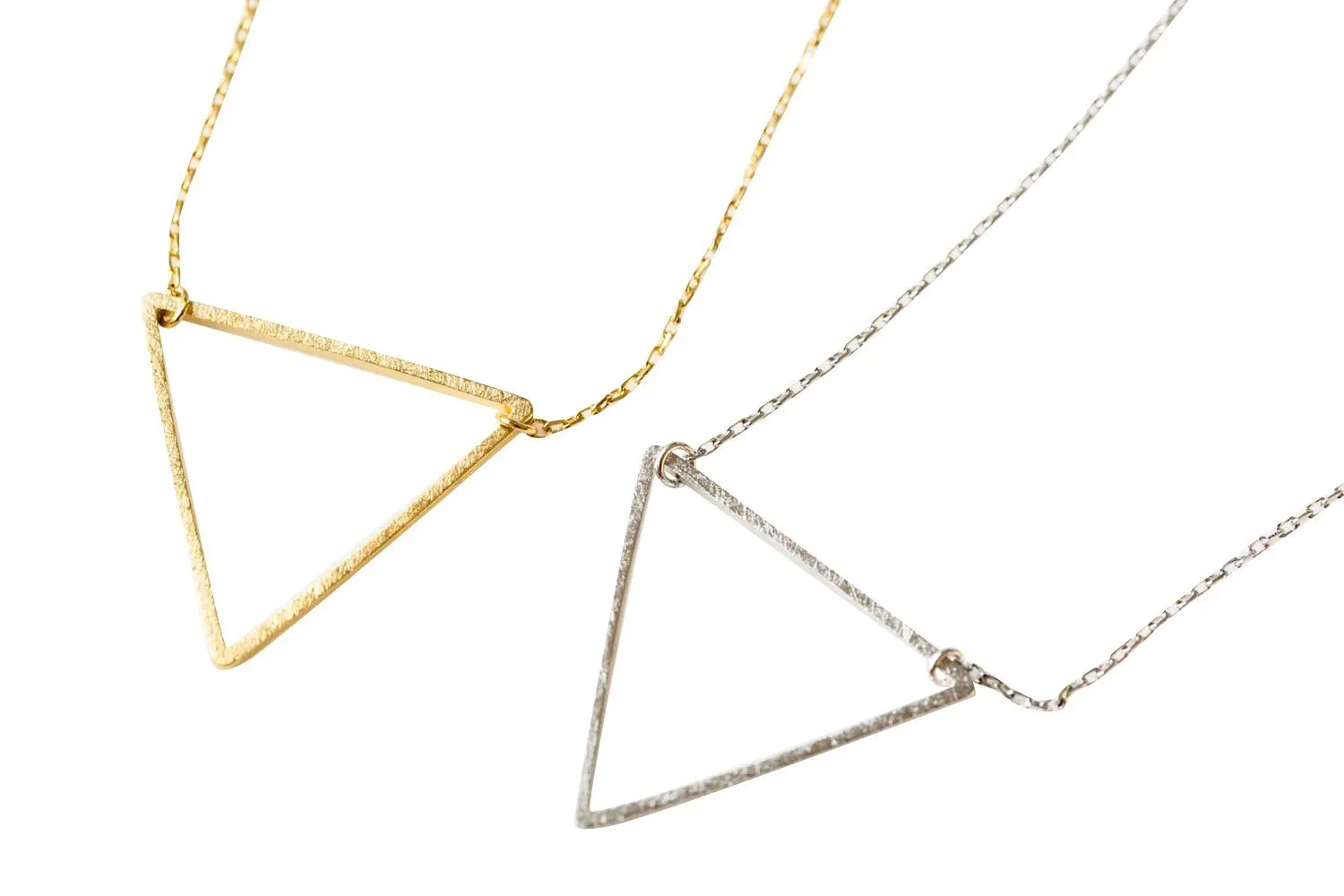 Upside Down Triangle Necklace-gj , triangle jewelry, triangle necklace, triangle shape jewelry, triangle shape necklace, triangle jewellry, geometric