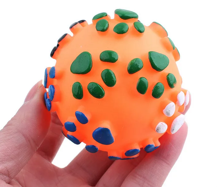 Foot Print Squeaky Latex Balls For Dogs Dog Toys Wholesale Pet Products