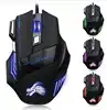 2019 best gift Usd optical computer mouse rgb wired gaming 7d usb mice led light pc computer usb wired mouse