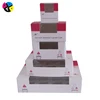 hite paper box for cupcake/cake box/cupcake box with clear plastic pvc window