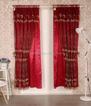 2019 Hot Sale Fashion Organza Flower Embroidery Curtains Sheer