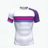 Large Supply customize Gym digital printing rashguard bjj short sleeve custom sublimated rash guard
