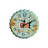 Letter Beer Metal Digital Wall Clock Bottle Cap Gift Wall Clock