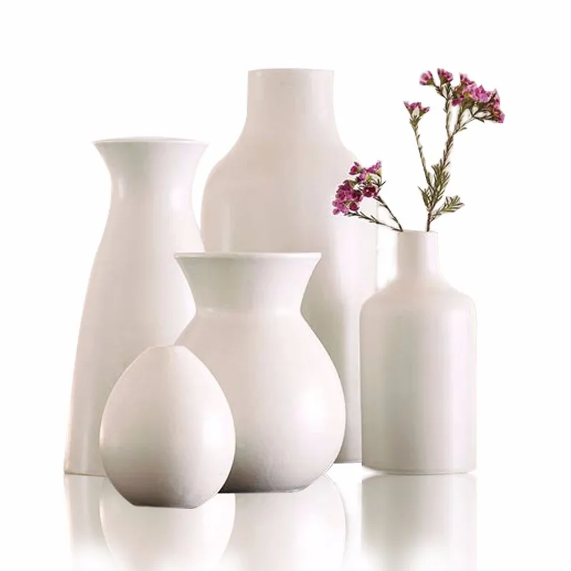 Stylish White Cream Set Of 5 Wholesale Custom Elegant Desktop Porcelain