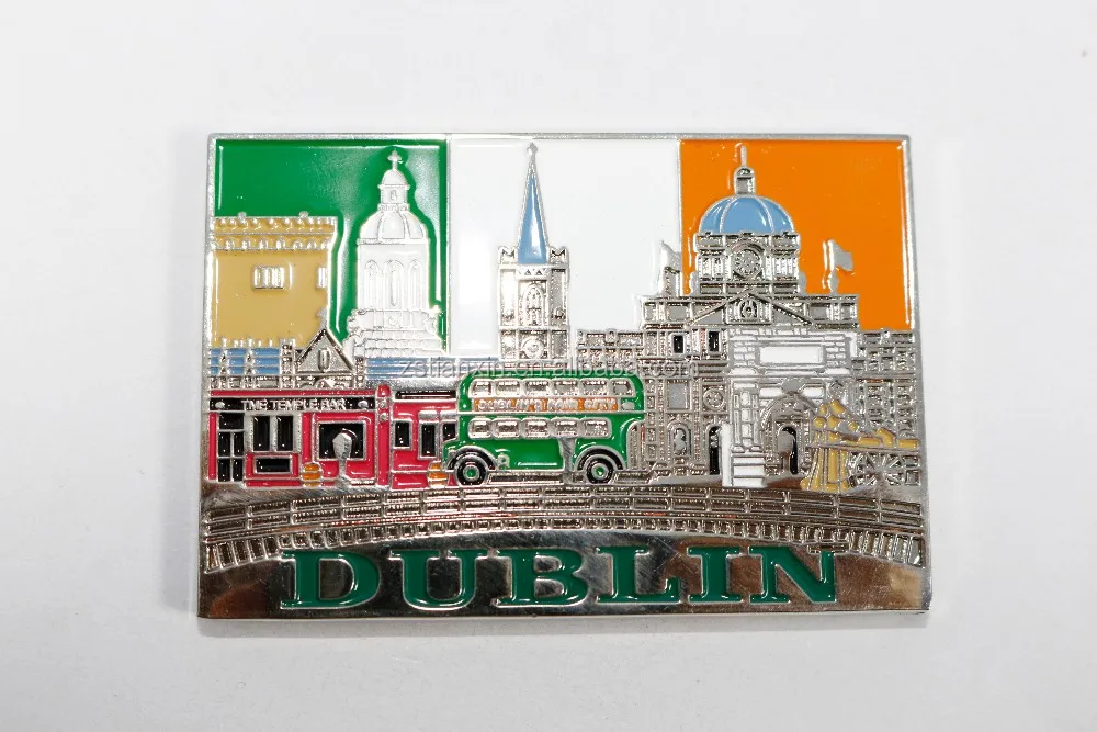Dublin Ireland Fridge Magnet Souvenir Mod2 
