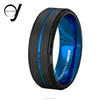 Guangzhou Jewelry Blue Tungsten Carbide Ring 8MM Tungsten Rings Celtic Blue Mens Wedding Bands