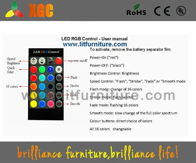 Food Packaging Cooler Lighted Ice Bucket,Portable Led Ice Bucket Cooler