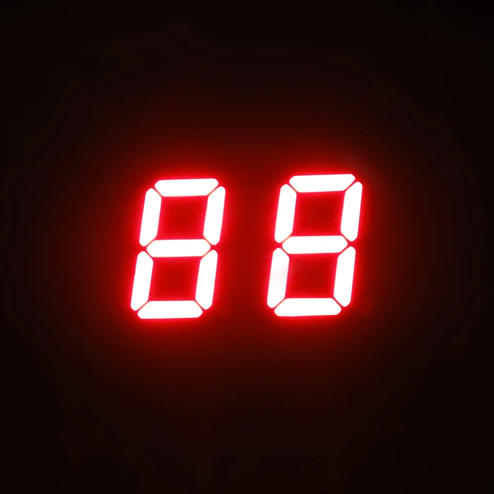 kem-4021-bsr 7 segment mechanical 7 segment led display 2 digit 0.4