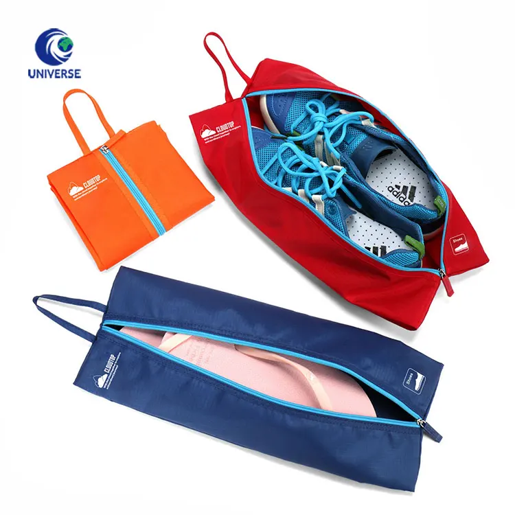 Custom Design Waterproof Nylon Polyester Shoe Carrier Pouch Bag With
