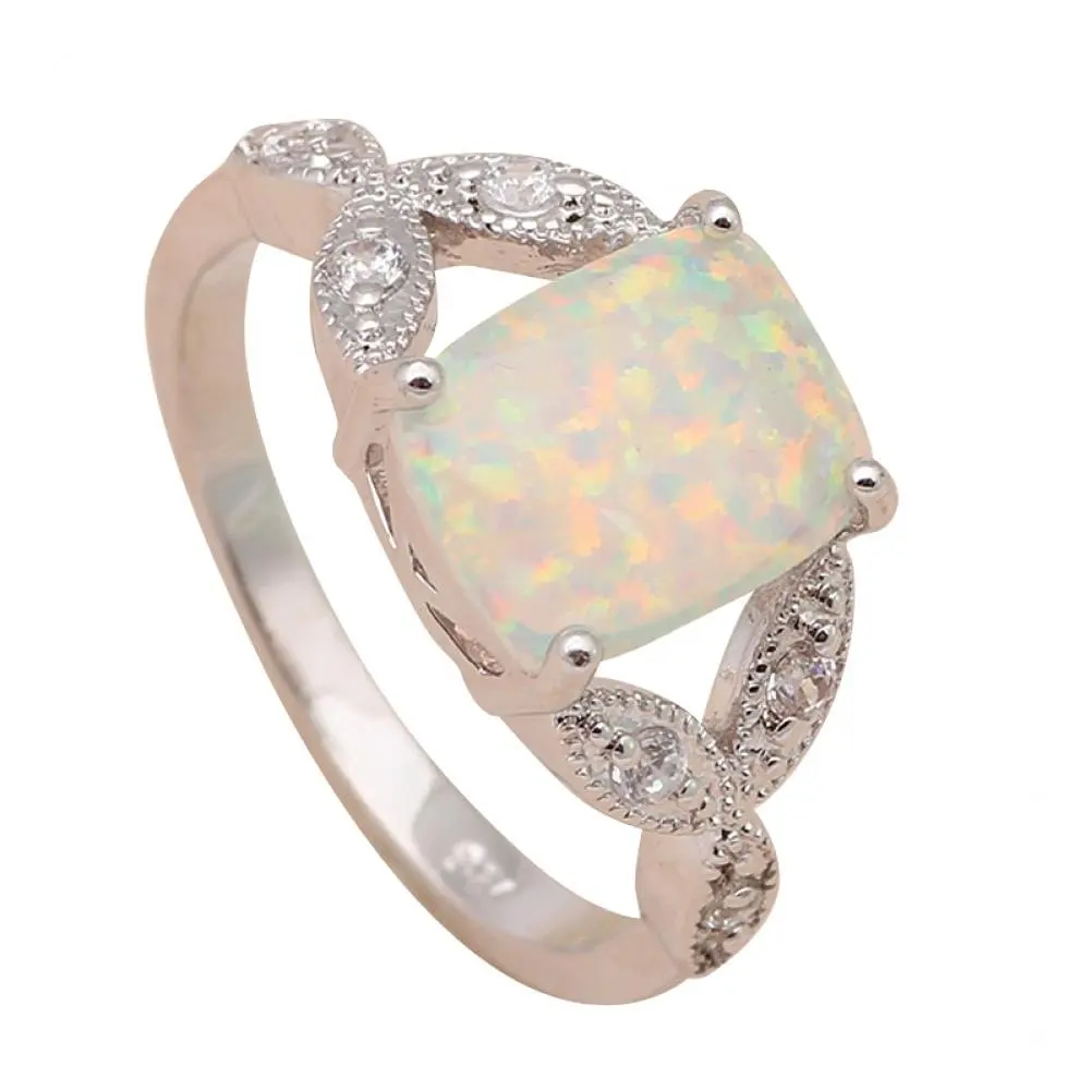 Bishilin 18K Gold Plated Flower Shaped With Black And White Cubic Zirconia Women Rings For Wedding Size 10