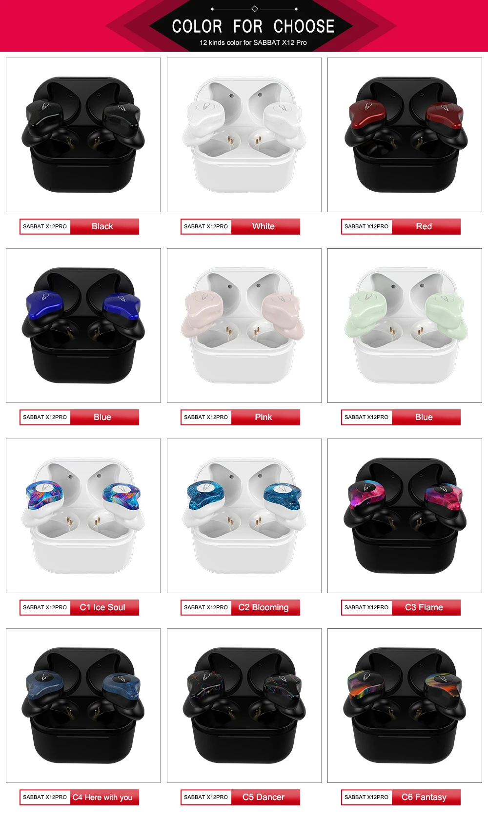 Original Sabbat 5.0 Bluetooth Wireless Earbuds With Recharge Box 48 ...
