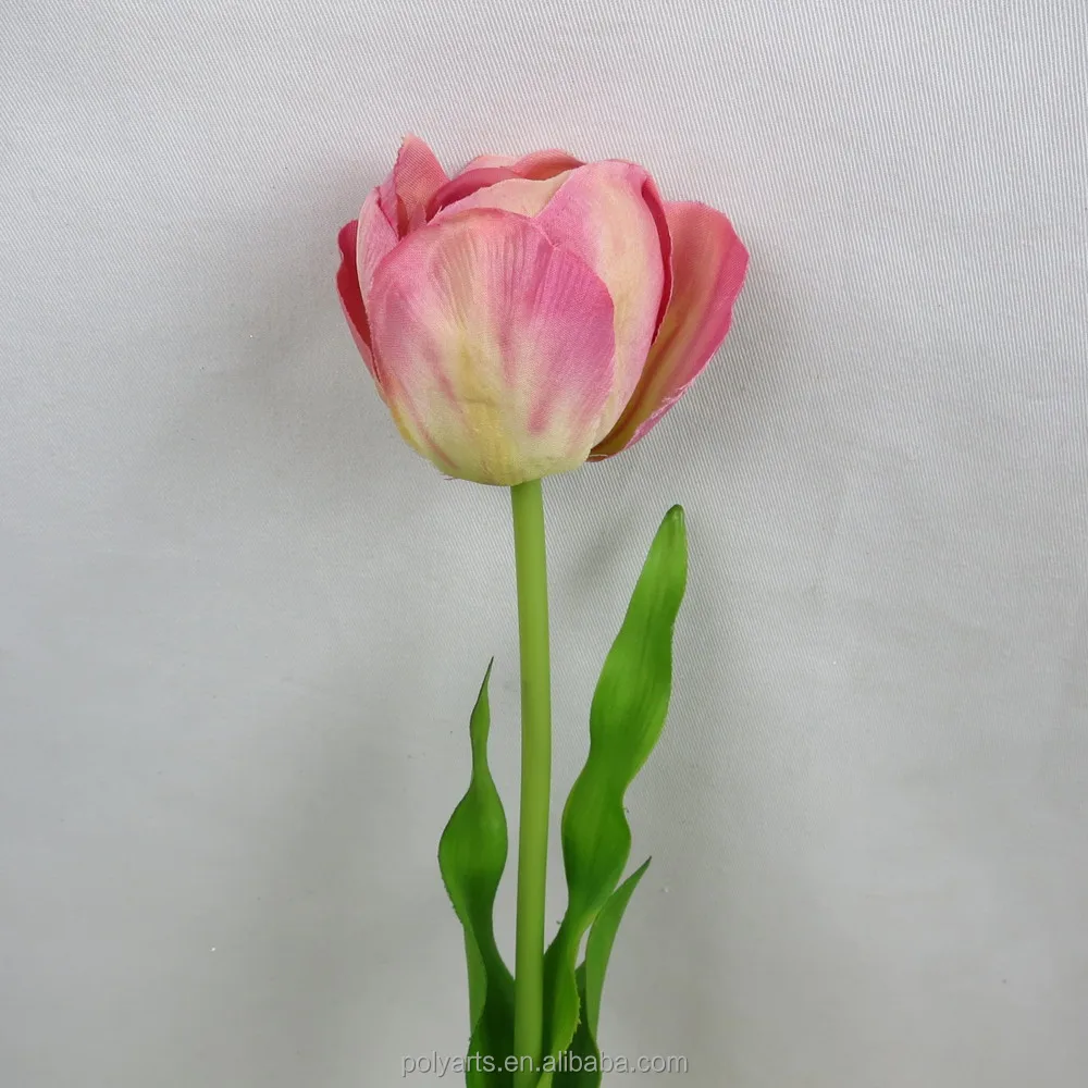 26.5"h Artificial White Tulip Silk Flower,Decoration Artificial Tulip