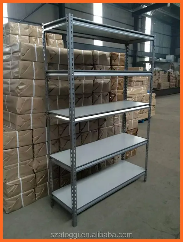 Estantería Angular Ranurada,Estante De Almacenamiento De Chapa Metálica