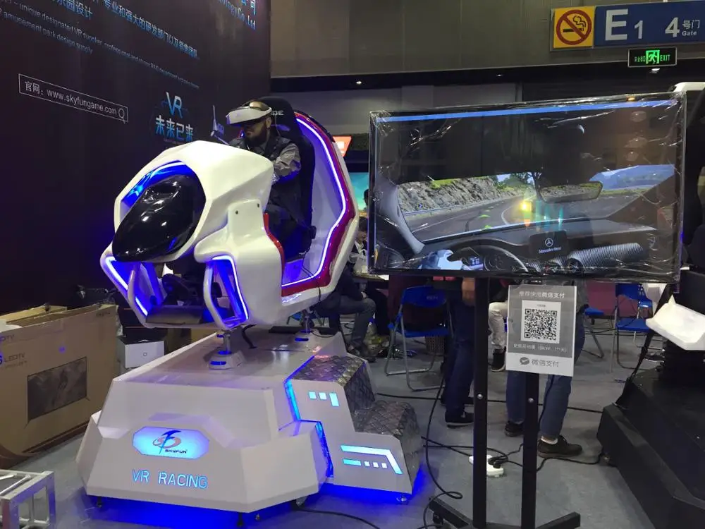 The Most Awesome Vr Experience Virtual Reality Car Racing 4d Motion Seat Simulator Driving Car