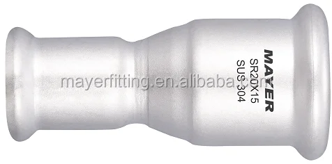 compression fitting reducing coupler SS 304 water plumbing