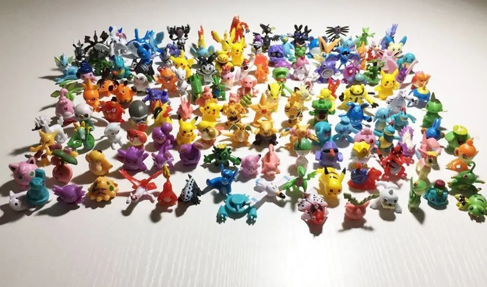 small plastic pokemon figures
