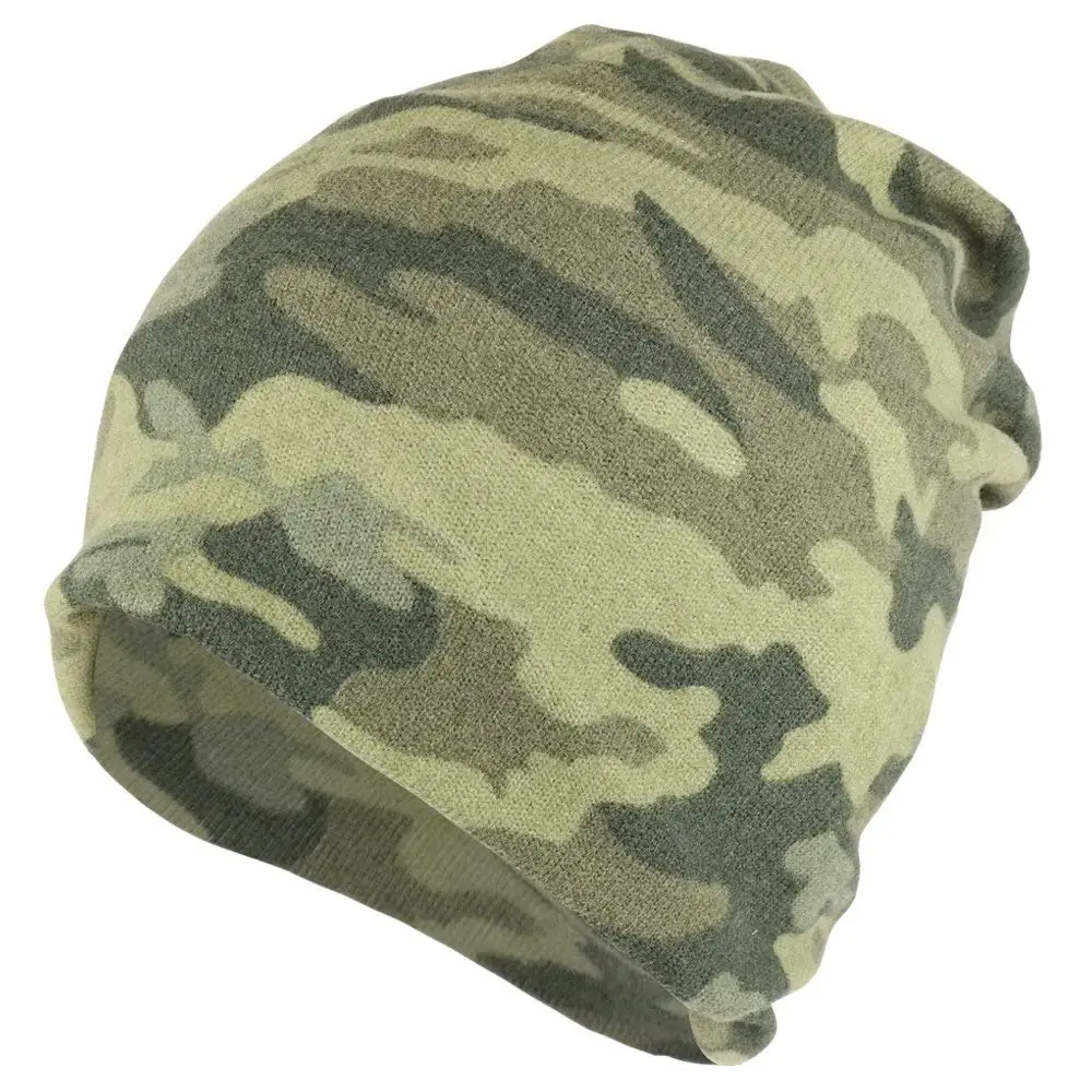 Armycrew Camouflage Polyester Super Soft Jersey Lightweight Beanie Hat