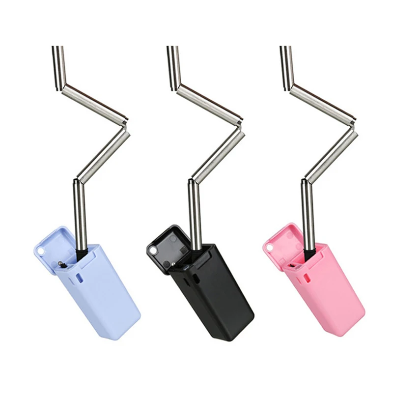 Flexible Adjustable Extendable Drinking Straws Telescopic Stainless