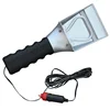 Heated ice scraper with LED indicator light