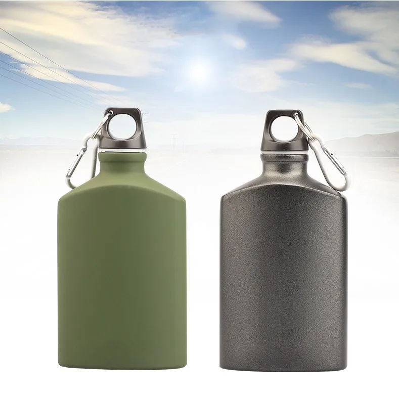 Single Wall Portable Army Water Bottle Aluminum Sports Bottle - Buy ...