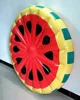 FACTORY WHOLESALE Round Red Watermelon buoy inflatable Watermelon pool float mat for Beach swim