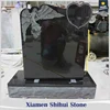 best shanxi black granite headstone with angel etching on surface