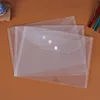BSCI A4 size Clear document file folder with snap button/ Envelope Folder holder