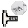 LED Display Home Water Shower Thermometer Flow LW-101 Water Temperture Monitor Battery Free Led Display Water Shower Thermometer