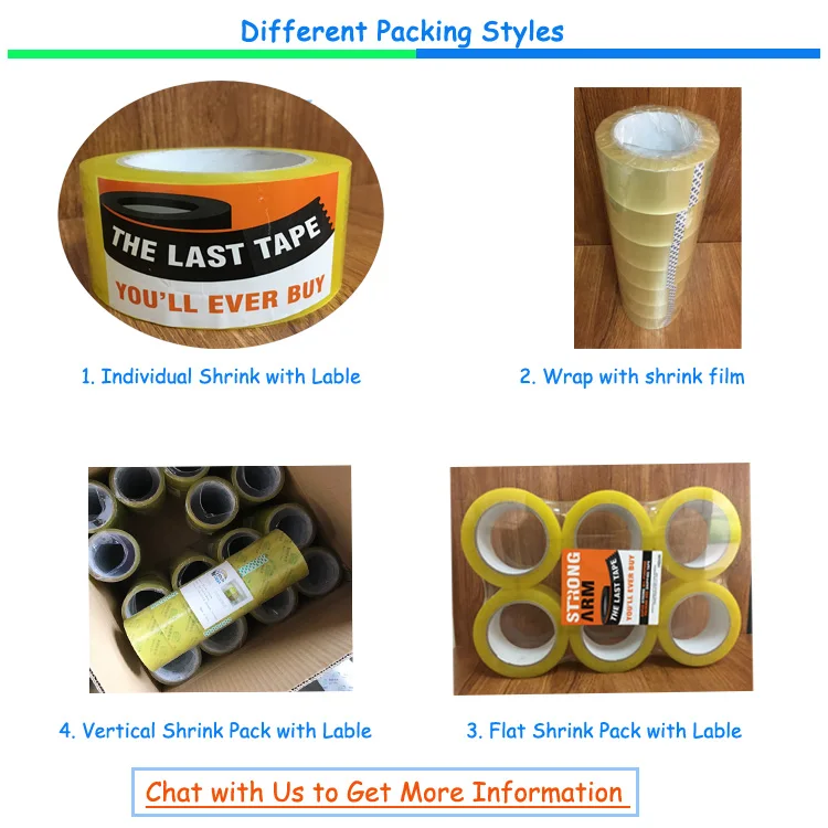 Free Shipping Transparent Custom Logo Bopp Adhesive Packing Printing