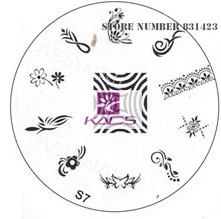 2015 S Series S7 Nail Polish DIY Stamping Plates Stainless Steel plate Nail Art Image Stamp