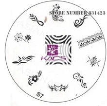 2015 S Series S7 Nail Polish DIY Stamping Plates Stainless Steel plate Nail Art Image Stamp
